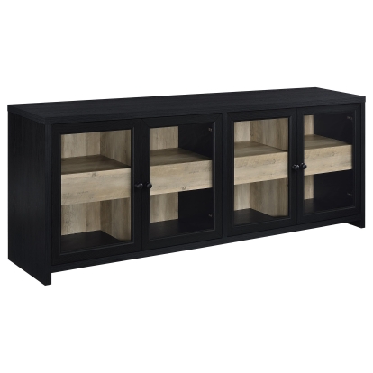 Coaster Denison Transitional Black 79" Tv Stand Model 720223