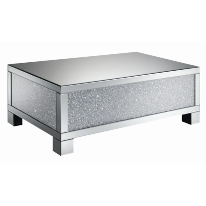 Coaster Gillian Rectangular Coffee Table Clear Mirror Model 722498