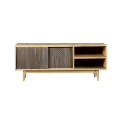 Coaster TV Console with Sliding Doors Natural Model 723232
