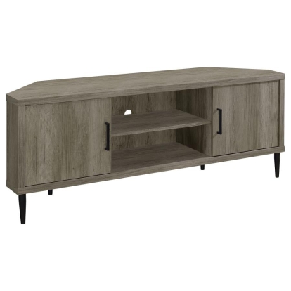 Coaster Norwood 2-door Storage TV Console Grey Driftwood Model 723641