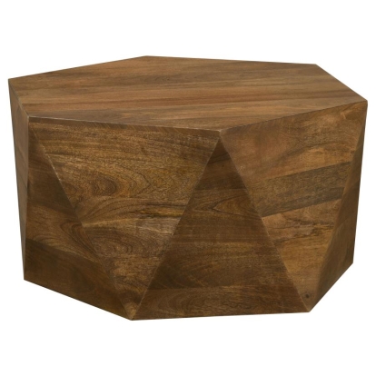 Coaster Zalika Hexagonal Coffee Table Natural Model 724188