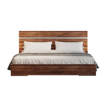 VIG Furniture Walnut Bed SKU VGACLORENZO-BED - Product ID 74479|74158|74479A|74158A