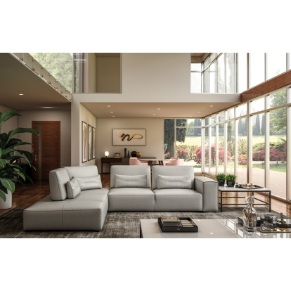VIG Furniture Grey Sectional Sofa SKU VGDDENJOY-LTGRY - Product ID 75097