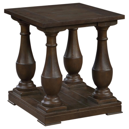 Coaster Walden Rectangular End Table with Turned Legs and Floor Shelf Coffee Model 753377