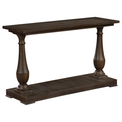 Coaster Walden Rectangular Sofa Table with Turned Legs and Floor Shelf Coffee Model 753379