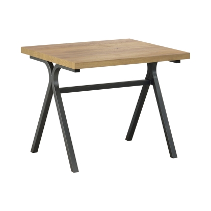 Coaster Colmar 3-piece Trestle Occasional Table Set Golden Oak and Gunmetal Model 753424