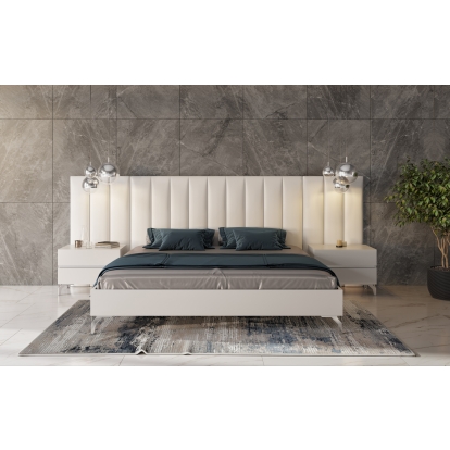 VIG Furniture White Bedroom Set SKU VGACANGELA-SET-WINGS - Product ID 76677|76678