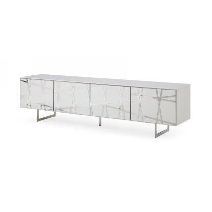 VIG Furniture White TV Stand SKU VGVCTV1819 - Product ID 76725