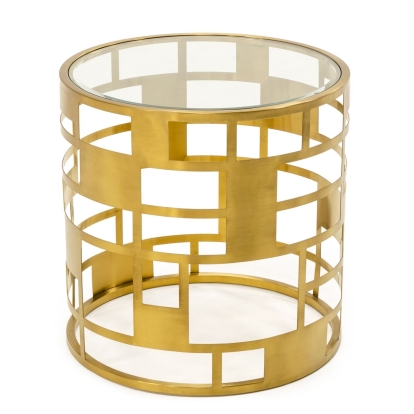 VIG Furniture Gold End Table SKU VGODLZ-219E - Product ID 76919