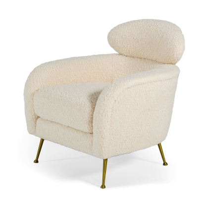 VIG Furniture Cream Lounge Chair SKU VGODDY-9176-LC - Product ID 77708