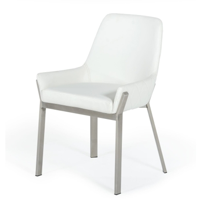 VIG Furniture White Dining Chair SKU VGGAGA-6736CH-WHT-SS-DC - Product ID 77767