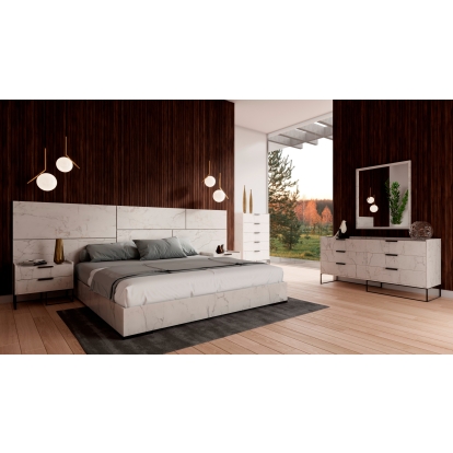 VIG Furniture White Bedroom Set SKU VGACMARBELLA-SET-WHT - Product ID 78175|78176|78177