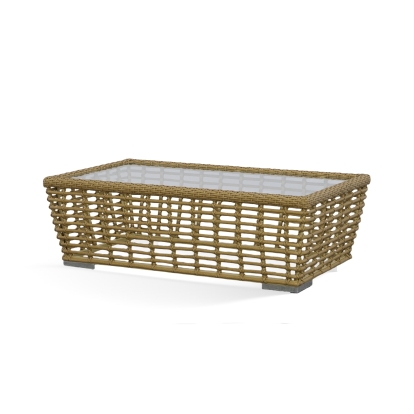 Renava Ko Tao - Outdoor Wicker Coffee Table Outdoor Table Beige furniture-00179252 Vig Furniture VGATRASF-054-COF