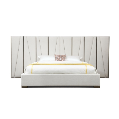 VIG Furniture Beige Bedroom Set SKU VGVC-BD1909-BED-NS-BGE-eastern-1 - Product ID 81284