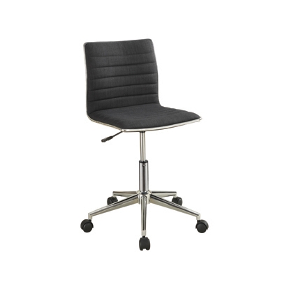 Coaster Chryses Adjustable Height Office Chair Black and Chrome