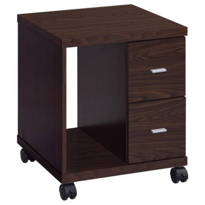 Coaster Russell 2-drawer CPU Stand Medium Oak Model 800832