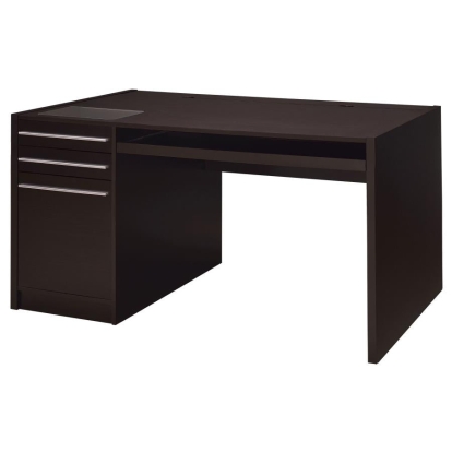 Coaster Halston 3-drawer Connect-it Office Desk Cappuccino Model 800982