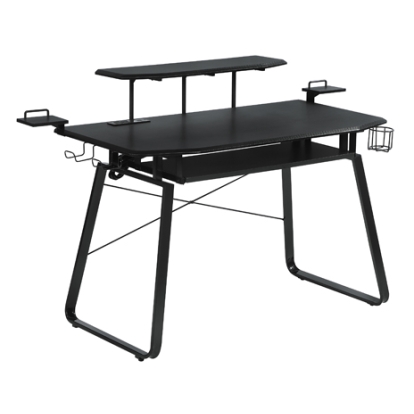 Coaster Alfie Gaming Desk with USB Ports Gunmetal