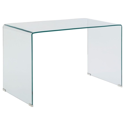 Coaster Highsmith Glass Writing Desk Clear Model 801581