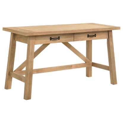 Coaster Fabian Transitional Distressed Light Brown Writing Desk Model 801605