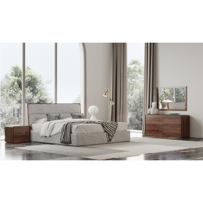VIG Furniture Walnut Bed SKU VGMABR-99-BED-SET - Product ID 80261|80262