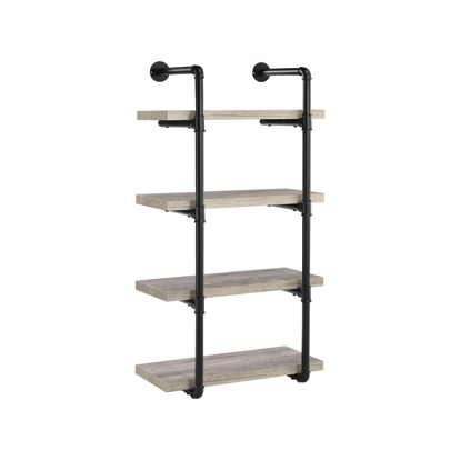 Coaster Elmcrest 24-inch Wall Shelf Black and Grey Driftwood