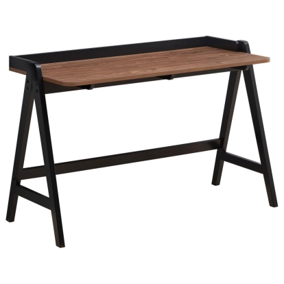 Coaster Raul Writing Desk Walnut and Black with USB ports Model 805926