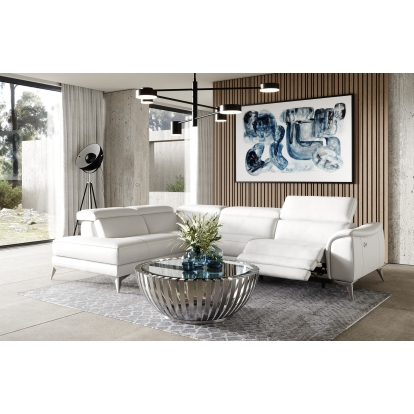 VIG Furniture White Sectional Sofa SKU VGCC-MONTECARLO-WHT-LAF - Product ID 80896