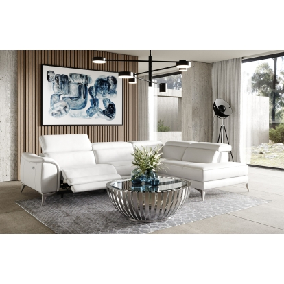 VIG Furniture White Sectional Sofa SKU VGCC-MONTECARLO-WHT-RAF - Product ID 80897