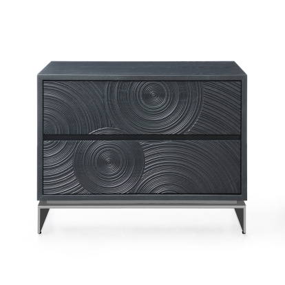 Lamod Cirque - Modern Black Ash Nightstand Nightstand Black furniture-00181572 Vig Furniture VGVC-N2368