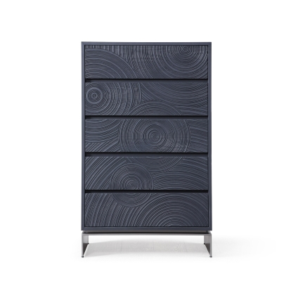 Lamod Cirque - Modern Black Ash Chest Chest Black furniture-00181575 Vig Furniture VGVC-J2368-5H