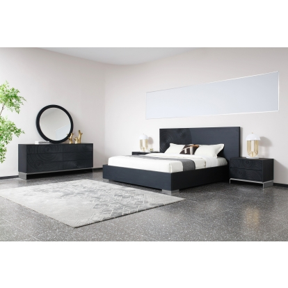 Lamod Cirque - Modern Black Ash Bedroom Set Bedroom Set Black furniture-00181578 Vig Furniture VGVC-BD2368-SET