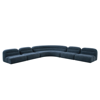 VIG Furniture Blue Sectional Sofa SKU VGOD-ZW-23029-SECT - Product ID 81636