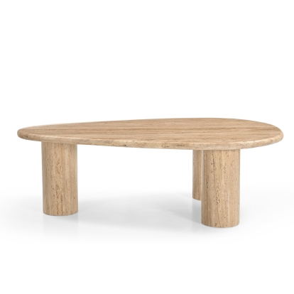 Modrest Gracemont - Modern Travertine Marble Freeform Coffee Table Coffee Table Beige furniture-00182005 Vig Furniture VGBR-SBA-4962
