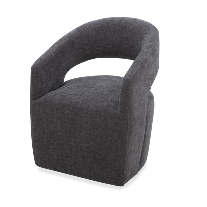 Modrest Angie - Modern Dark Grey Fabric Dining Chair Dining Chair Dark Grey furniture-00182030 Vig Furniture VGKK-KF-Y1230-DKGRY