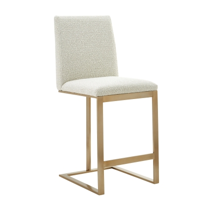 Modrest Frankie - Modern Off-White Fabric + Antique Brass Counter Chair Bar Stool Off-White furniture-00182101 Vig Furniture VGGA-6917CH-C-OWHTB