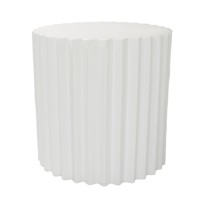 Modrest Evadale - Modern White Concrete End Table End Table White furniture-00181849 Vig Furniture VGGR-685156-WHT