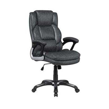 Coaster Nerris Adjustable Height Office Chair with Padded Arm Grey and Black