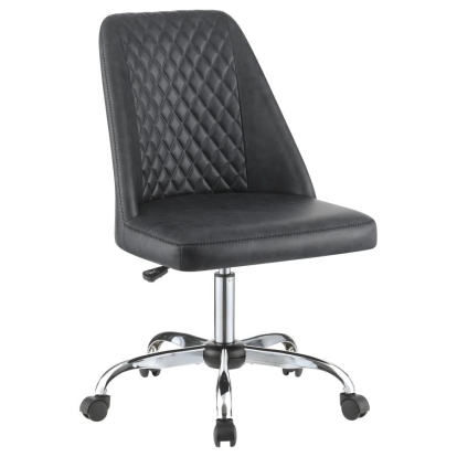 Coaster Althea Upholstered Tufted Back Office Chair Grey and Chrome Model 881196