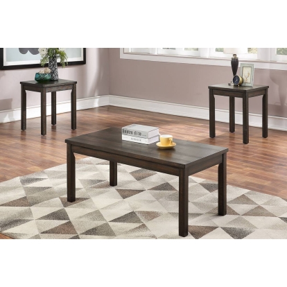 Poundex 3-Pc Coffee Table Set Model F3188