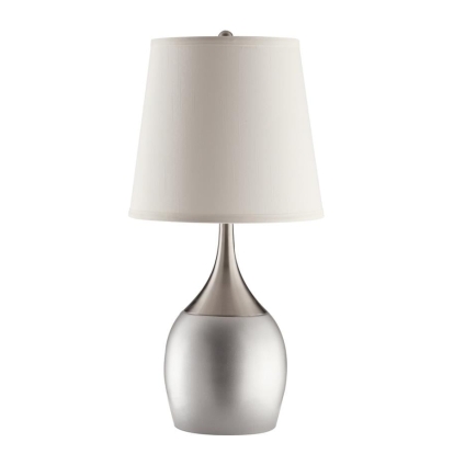 Coaster Tenya Empire Shade Table Lamps Silver and Chrome (Set of 2) Model 901471