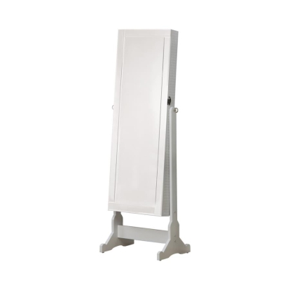 Coaster Zayas Storage Jewelry Cheval Mirror White Model 901827