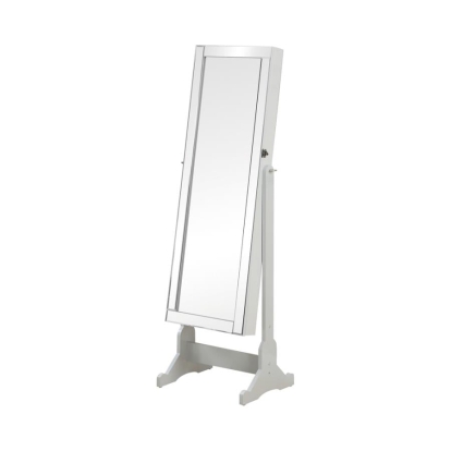 Coaster Yvonne Storage Jewelry Cheval Mirror Dove Grey Model 901866