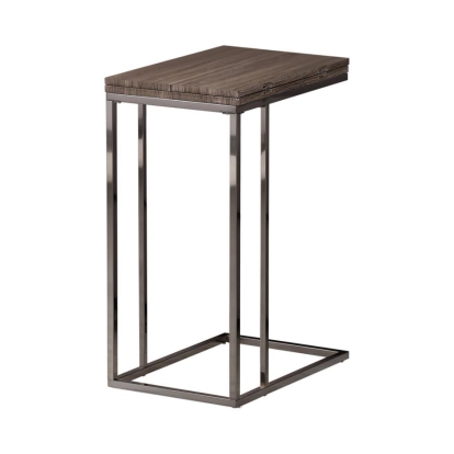 Coaster Pedro Expandable Top Accent Table Weathered Grey and Black Model 902864