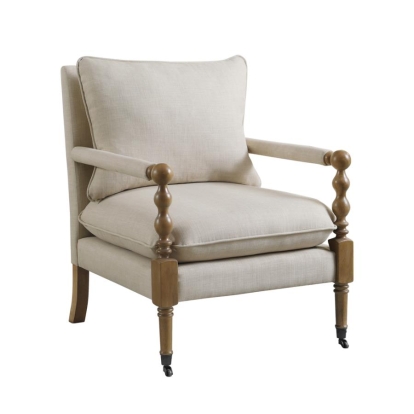 Coaster Monaghan Upholstered Accent Chair with Casters Beige Model 903058