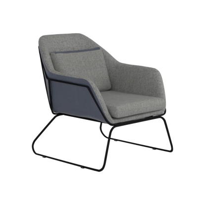 Coaster Cody Metal Sled Leg Accent Chair Grey and Blue Model 903980