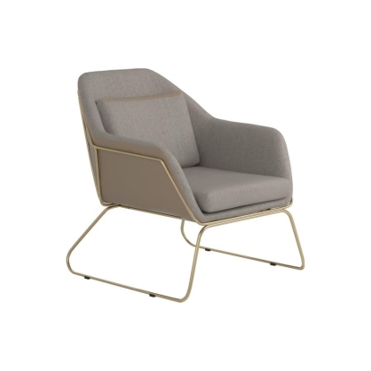 Coaster Cody Metal Sled Leg Accent Chair Beige Model 903981