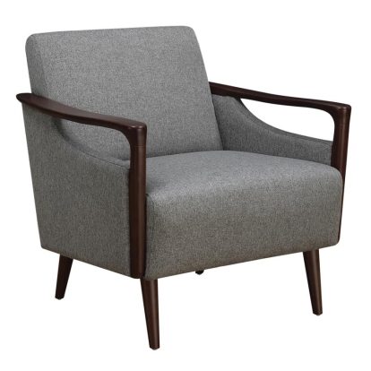 Coaster Justin Upholstered Accent Chair Grey and Brown Model 905392