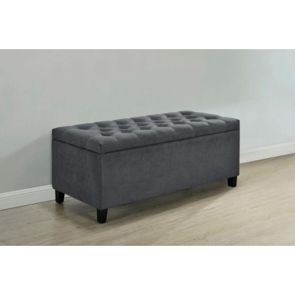 Coaster Samir Lift Top Storage Bench Charcoal Model 915143