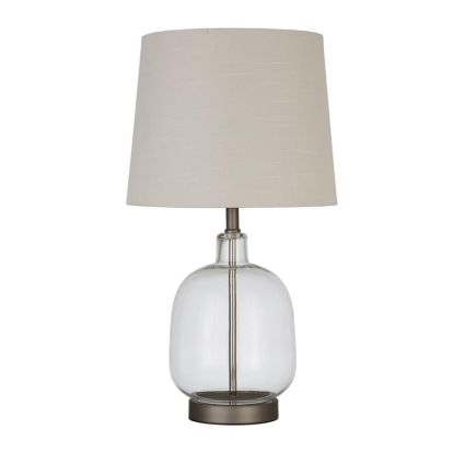 Coaster Costner Empire Table Lamp Beige and Clear Model 920017
